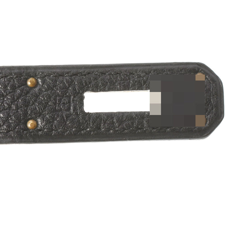 HERMES エルメス バーキン 35 黒 ゴールド金具 □F刻印(2002年頃) ユニセックス トゴ ハンドバッグ Aランク 中古 銀蔵