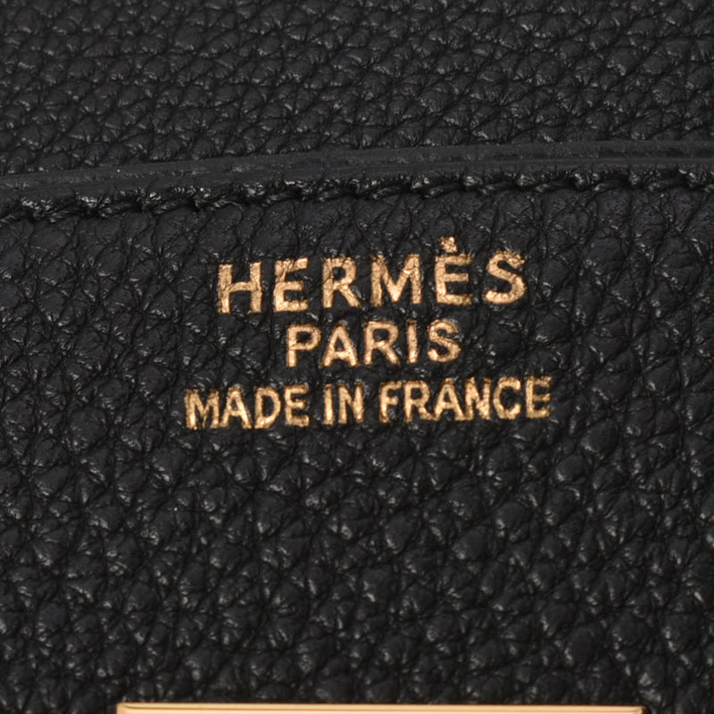 HERMES エルメス バーキン 35 黒 ゴールド金具 □F刻印(2002年頃) ユニセックス トゴ ハンドバッグ Aランク 中古 銀蔵