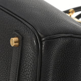 HERMES エルメス バーキン 35 黒 ゴールド金具 □F刻印(2002年頃) ユニセックス トゴ ハンドバッグ Aランク 中古 銀蔵