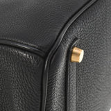 HERMES エルメス バーキン 35 黒 ゴールド金具 □F刻印(2002年頃) ユニセックス トゴ ハンドバッグ Aランク 中古 銀蔵