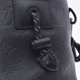 LOUIS VUITTON Louis Vuitton Monogram Shadow Knano Black M44628 Men's Leather Shoulder Bag A Rank used Ginzo