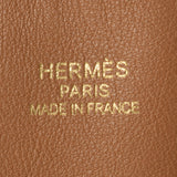 HERMES de Boursence36可逆米色/茶色雕刻印章（约2011年）男女皆宜的Swift tote bag AB rank used silver storage