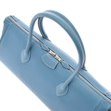 HERMES エルメス パリボンベイ40 ブルージーン シルバー金具 □J刻印(2006年頃) レディース ヴォーエプソン ハンドバッグ Bランク 中古 銀蔵