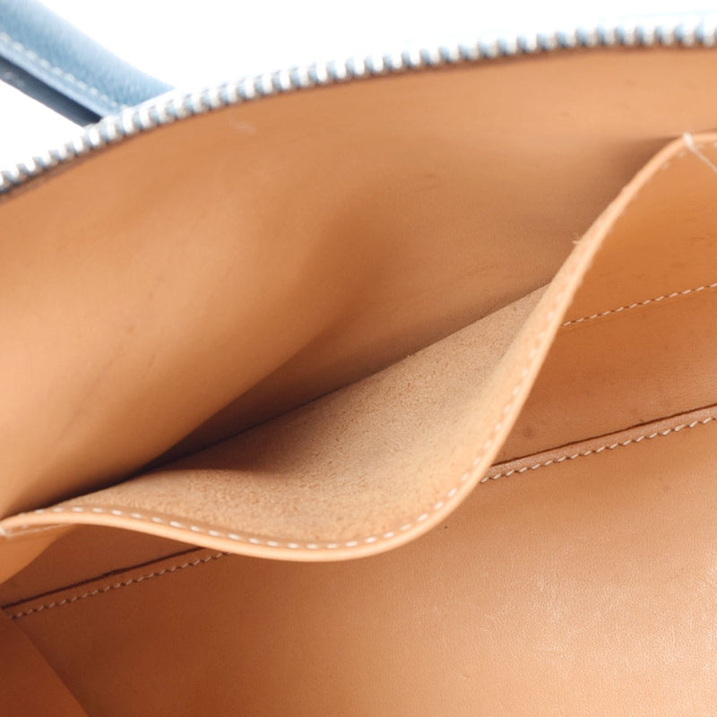 HERMES エルメス パリボンベイ40 ブルージーン シルバー金具 □J刻印(2006年頃) レディース ヴォーエプソン ハンドバッグ Bランク 中古 銀蔵