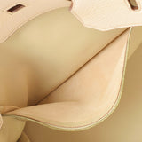 HERMES エルメス バーキン 40 ベージュ ゴールド金具 □E刻印(2001年頃) ユニセックス トリヨンクレマンス ハンドバッグ ABランク 中古 銀蔵