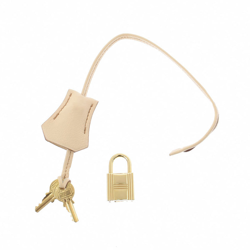 HERMES エルメス バーキン 40 ベージュ ゴールド金具 □E刻印(2001年頃) ユニセックス トリヨンクレマンス ハンドバッグ ABランク 中古 銀蔵