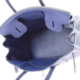 HERMES エルメス バーキン 30  ブルーアンクル パラジウム金具 C刻印(2018年頃) レディース トゴ ハンドバッグ Aランク 中古 銀蔵