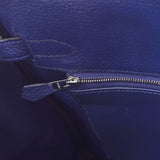 HERMES エルメス バーキン 30  ブルーアンクル パラジウム金具 C刻印(2018年頃) レディース トゴ ハンドバッグ Aランク 中古 銀蔵
