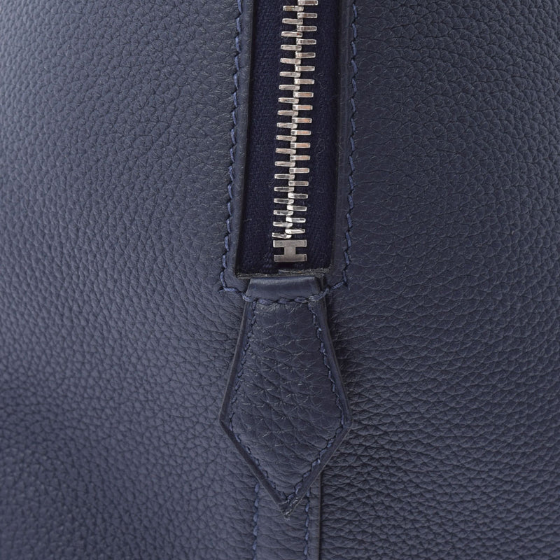 HERMES エルメス ボリード 45 ブルーニュイ パラジウム金具 Y刻印(2020年頃) ユニセックス トゴ ハンドバッグ Aランク 中古 銀蔵
