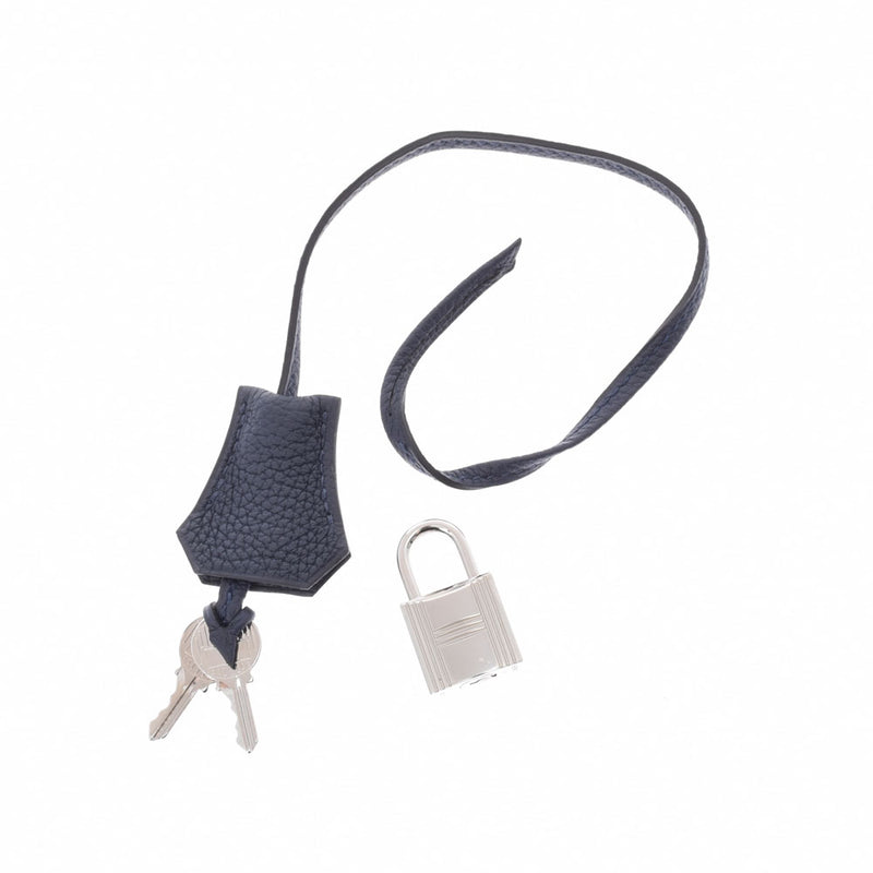 HERMES エルメス ボリード 45 ブルーニュイ パラジウム金具 Y刻印(2020年頃) ユニセックス トゴ ハンドバッグ Aランク 中古 銀蔵