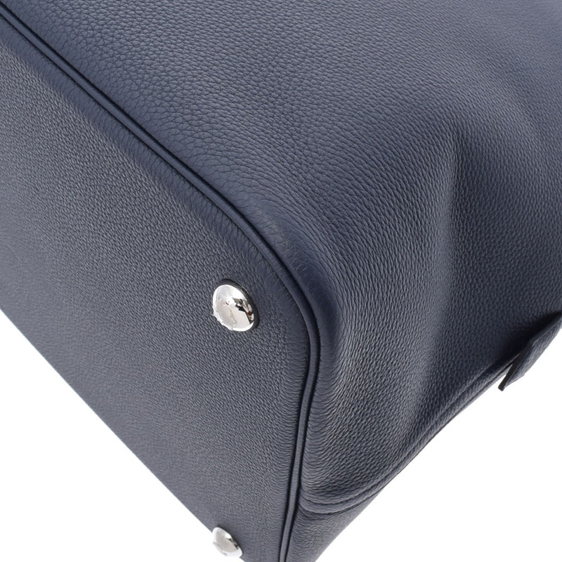 HERMES エルメス ボリード 45 ブルーニュイ パラジウム金具 Y刻印(2020年頃) ユニセックス トゴ ハンドバッグ Aランク 中古 銀蔵