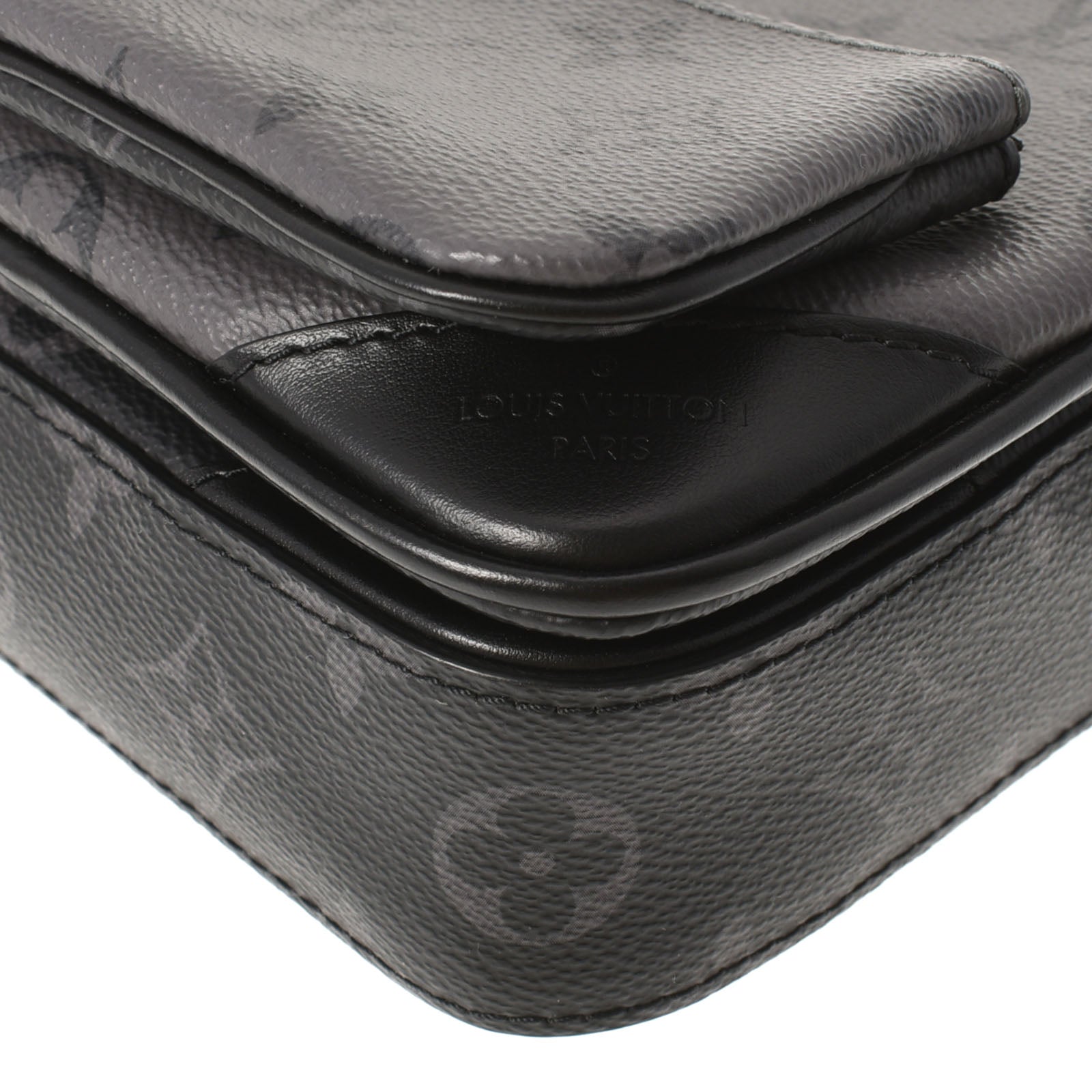 Louis Vuitton Eclipse Trio Messenger 14145 Black/Gray Men's Louis Vuitton Eclipse Trio Messenger 14145 Black/Gray Men's