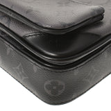 LOUIS VUITTON Louis Vuitton Monogram Eclipse Trio Messenger Black/Gray M69443 Men's Monogram Canvas Shoulder Bag A Rank Used Ginzo