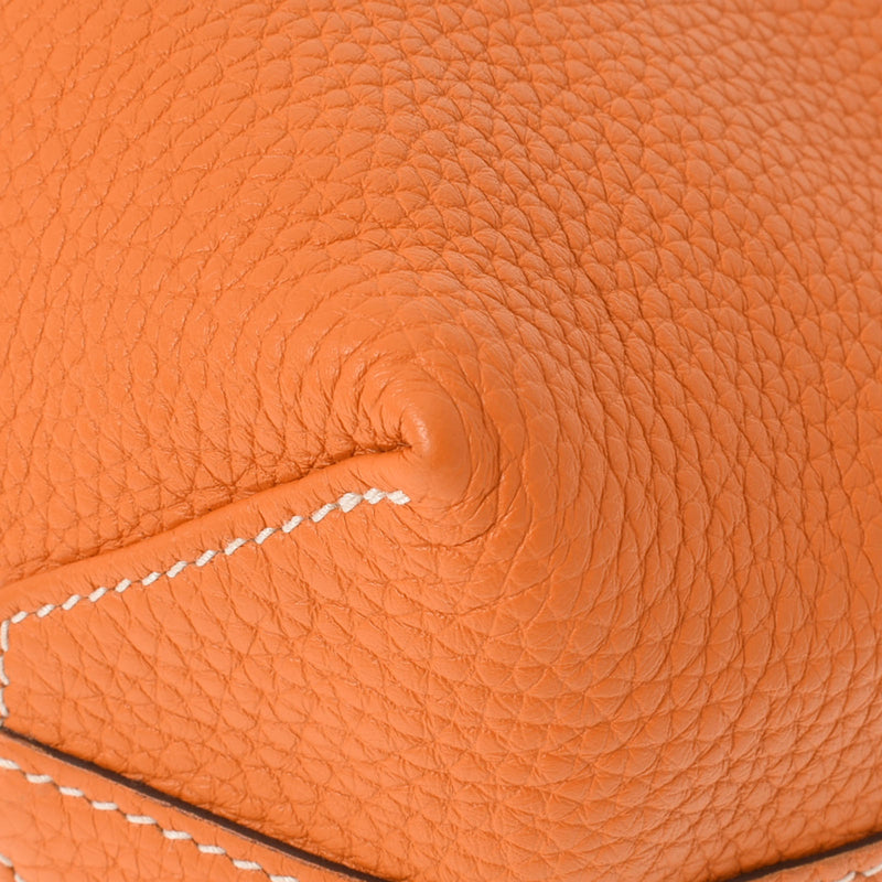 HERMES エルメス ドゥブルセンス 28 リバーシブルトート アプリコット/ブーゲンビリア D刻印(2019年頃) ユニセックス トリヨンクレマンス ハンドバッグ ABランク 中古 銀蔵