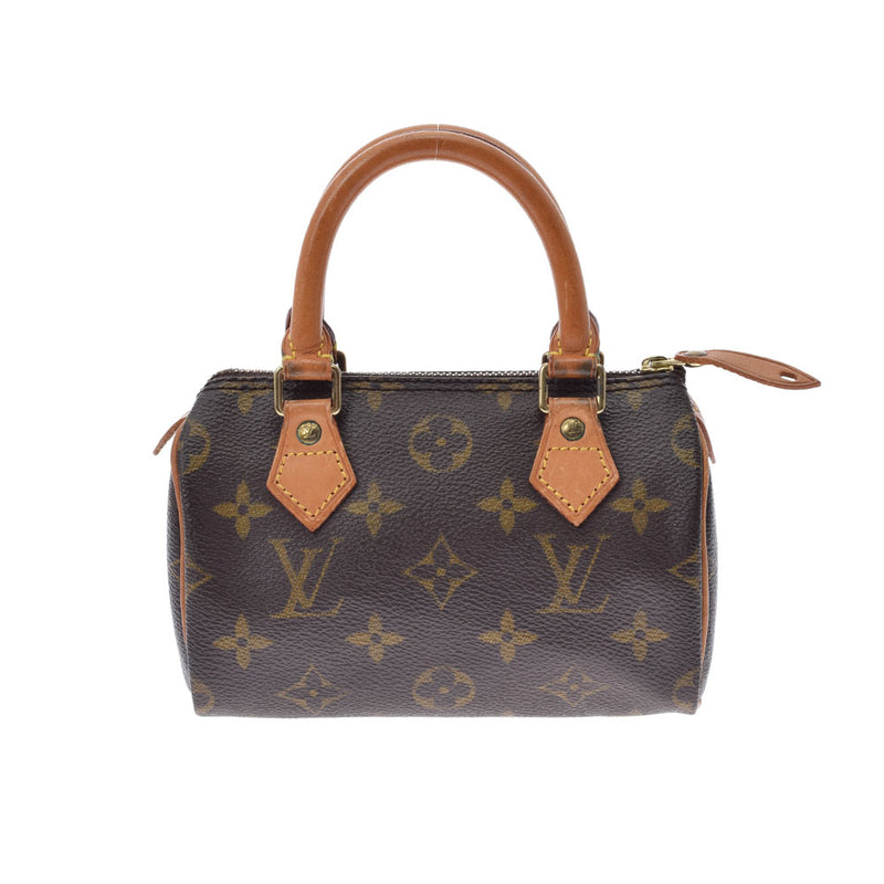 路易威顿路易斯·维顿（Louis Vuitton）Monogram Minogry Speedy Brown M41534女士会标帆布手提包B等级二手Ginzo