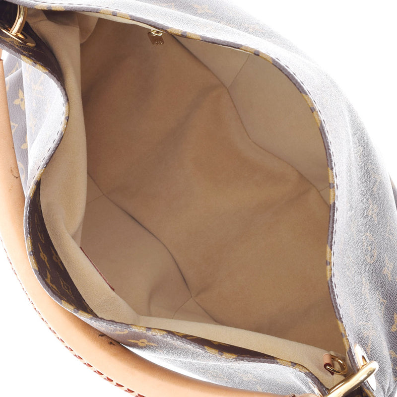 路易威顿路易·维顿（Louis Vuitton）路易威登（Louis Vuitton）会标艺术毫米棕色M40249女士会标帆布一肩袋AB级替代Ginzo