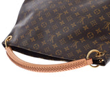 路易威顿路易·维顿（Louis Vuitton）路易威登（Louis Vuitton）会标艺术毫米棕色M40249女士会标帆布一肩袋AB级替代Ginzo