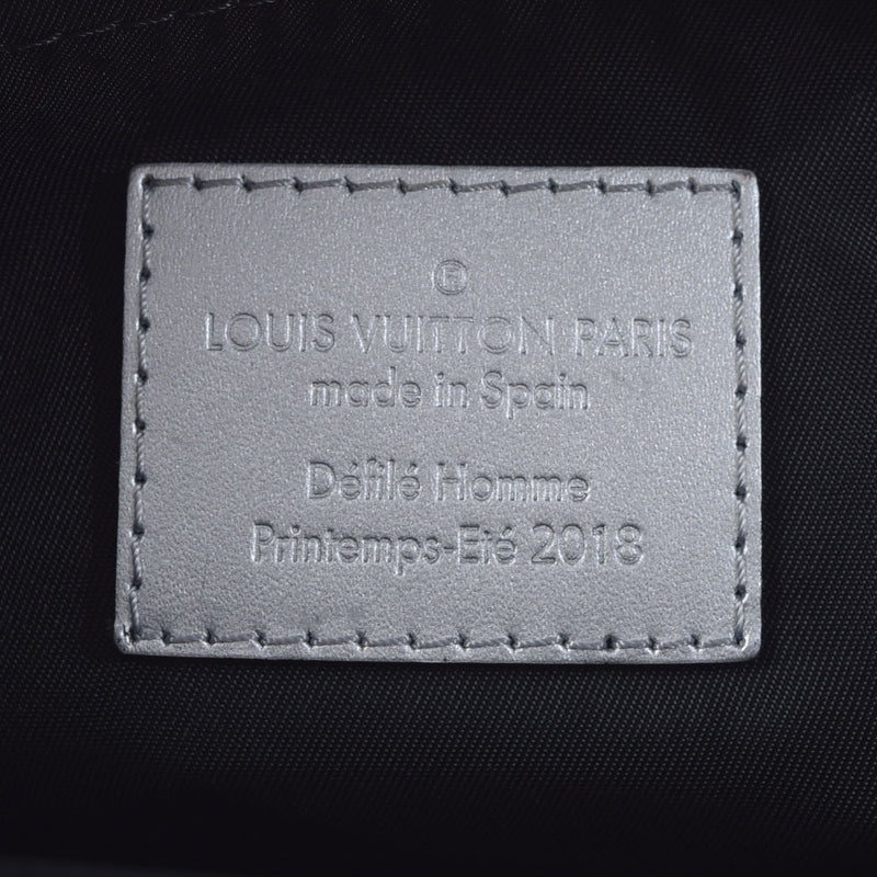 路易威登路易·维顿（Louis Vuitton）的路易威登（Louis Vuitton）会标反射信使PM Japan Limited Silver M43859男士皮革肩带AB AB等级使用Ginzo