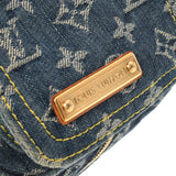 LOUIS VUITTON Louis Vuitton Monogram Patchwork Denim Speedy 30 Blue M95380 Unisex Denim Handbag B Rank used Ginzo