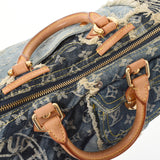 LOUIS VUITTON Louis Vuitton Monogram Patchwork Denim Speedy 30 Blue M95380 Unisex Denim Handbag B Rank used Ginzo