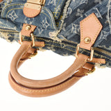 LOUIS VUITTON Louis Vuitton Monogram Patchwork Denim Speedy 30 Blue M95380 Unisex Denim Handbag B Rank used Ginzo