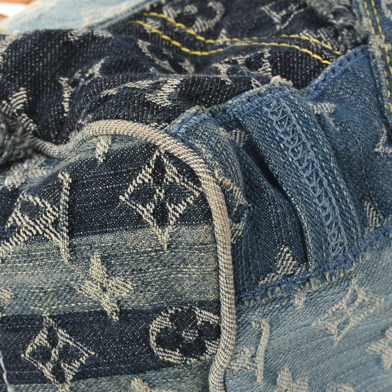 Louis Vuitton MONOGRAM Monogram patchwork denim pants