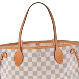 LOUIS VUITTON Louis Vuitton Damier Azur Never Frle PM White N51110 Unisex Damier Zuru Canvas Handbag B Rank used Ginzo