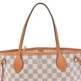 LOUIS VUITTON Louis Vuitton Damier Azur Never Frle PM White N51110 Unisex Damier Zuru Canvas Handbag B Rank used Ginzo