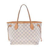 LOUIS VUITTON Louis Vuitton Damier Azur Never Frle PM White N51110 Unisex Damier Zuru Canvas Handbag B Rank used Ginzo