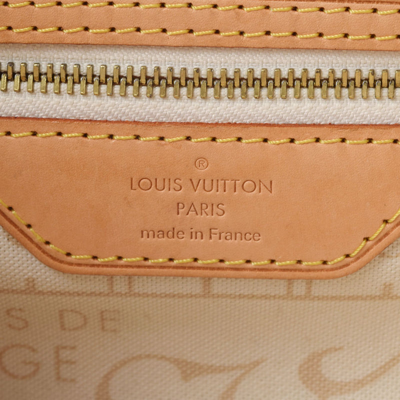 LOUIS VUITTON ルイヴィトン ダミエ アズール ネヴァーフル PM 白 N51110 ユニセックス ダミエアズールキャンバス ハンドバッグ Bランク 中古 銀蔵