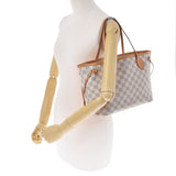 LOUIS VUITTON Louis Vuitton Damier Azur Never Frle PM White N51110 Unisex Damier Zuru Canvas Handbag B Rank used Ginzo