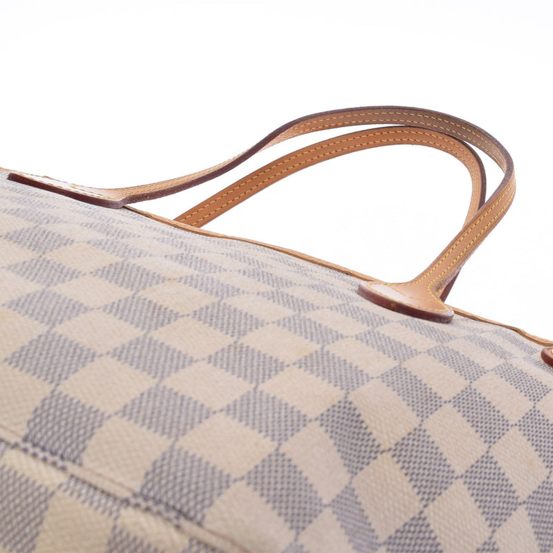 LOUIS VUITTON Louis Vuitton Damier Azur Never Frle PM White N51110 Unisex Damier Zuru Canvas Handbag B Rank used Ginzo