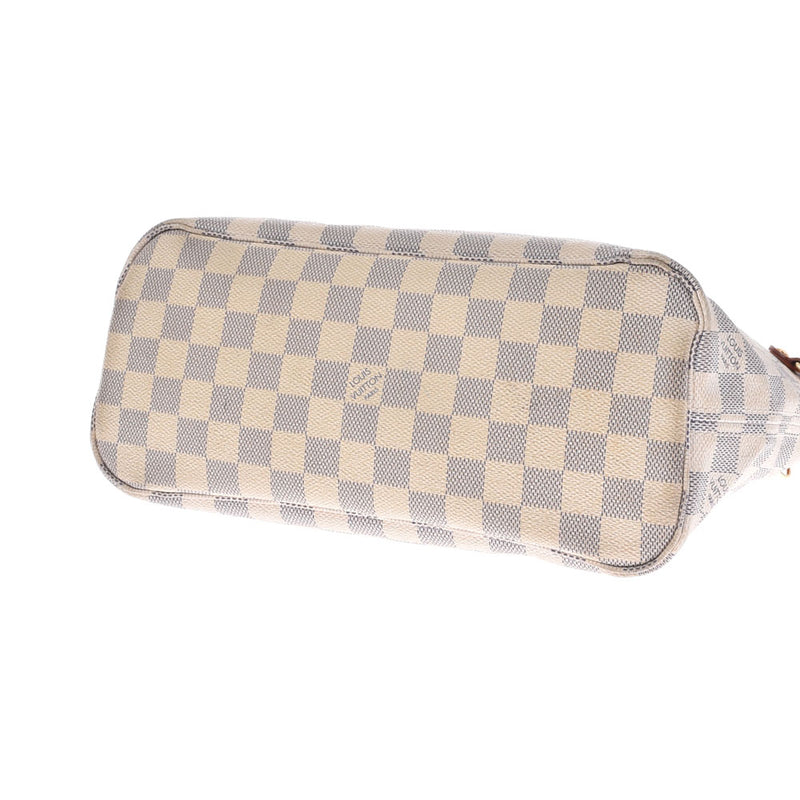 LOUIS VUITTON Louis Vuitton Damier Azur Never Frle PM White N51110 Unisex Damier Zuru Canvas Handbag B Rank used Ginzo