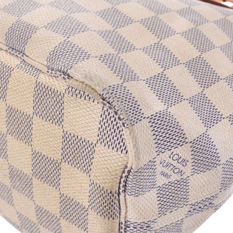 LOUIS VUITTON Louis Vuitton Damier Azur Never Frle PM White N51110 Unisex Damier Zuru Canvas Handbag B Rank used Ginzo