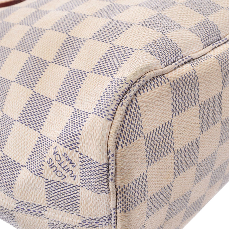 LOUIS VUITTON Louis Vuitton Damier Azur Never Frle PM White N51110 Unisex Damier Zuru Canvas Handbag B Rank used Ginzo