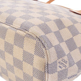 LOUIS VUITTON Louis Vuitton Damier Azur Never Frle PM White N51110 Unisex Damier Zuru Canvas Handbag B Rank used Ginzo