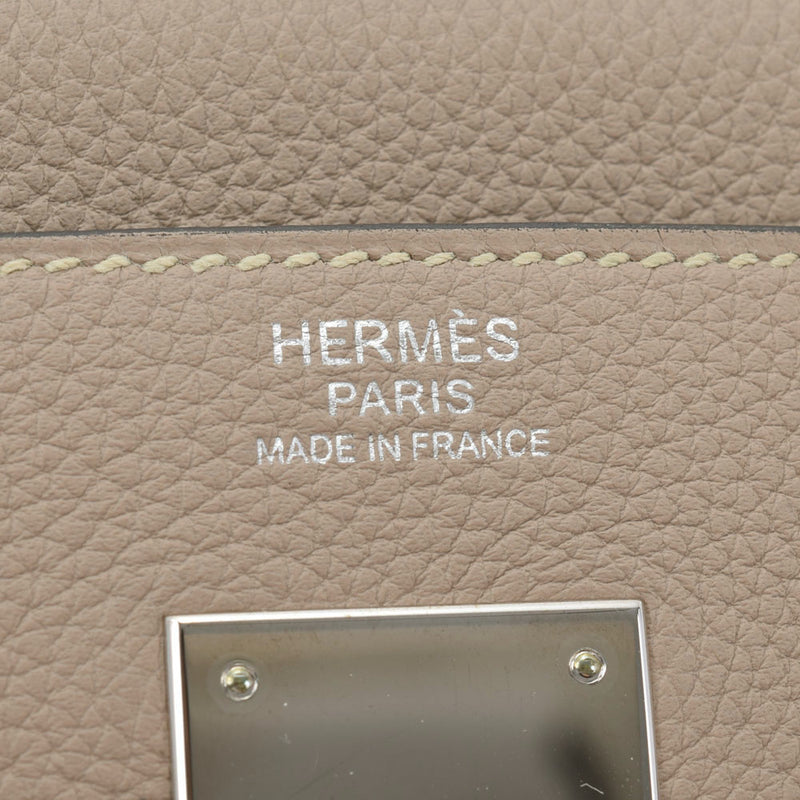 HERMES エルメス ケリー32 内縫い トゥルティエールグレー シルバー金具 T刻印(2015年頃) レディース トゴ 2WAYバッグ Aランク 中古 銀蔵