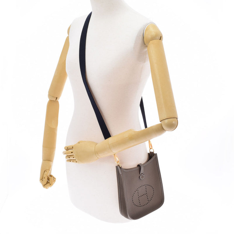 HERMES Hermes Evrin TPM Etou Pu/Navy Gold Bracket C engraved (around 2018) Ladies Toryon Remance Shoulder Bag New Federation Ginzo