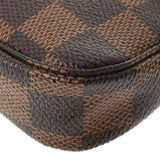 LOUIS VUITTON Louis Vuitton Damier Mini T & B Brown N58011 Ladies Dami Cambus Accessory Pouch A Rank used Ginzo