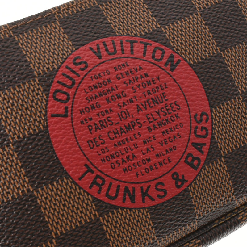 LOUIS VUITTON Louis Vuitton Damier Mini T & B Brown N58011 Ladies Dami Cambus Accessory Pouch A Rank used Ginzo