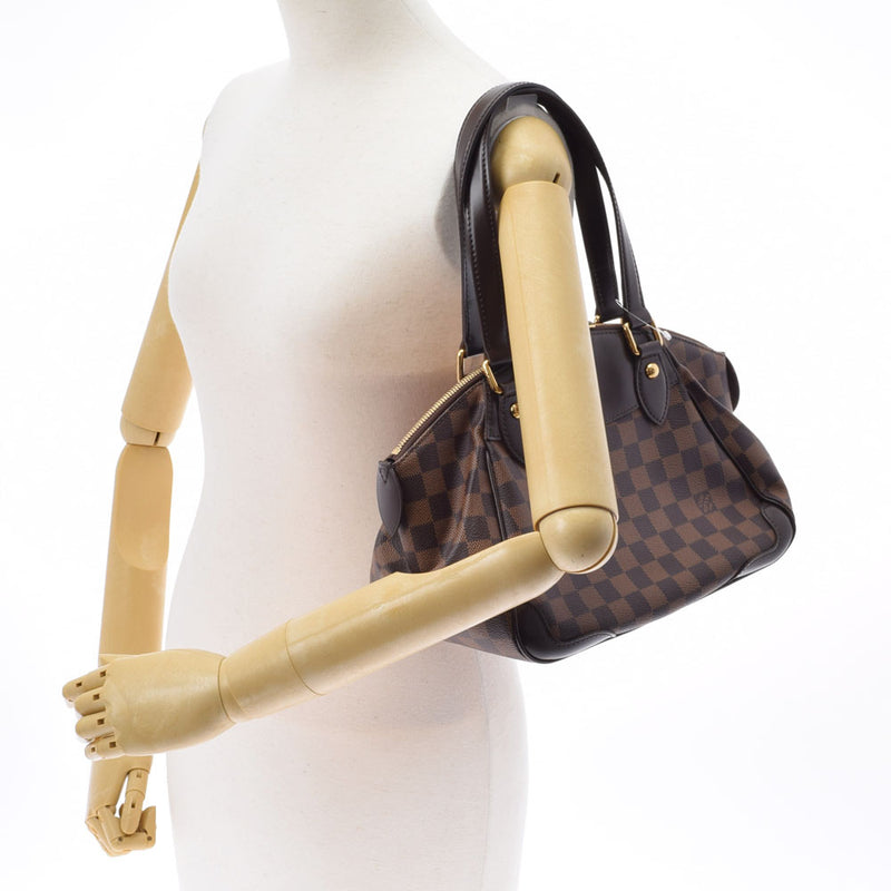 LOUIS VUITTON Louis Vuitton Dami Verona PM Brown N41117 Ladies Dami Cambus Handbag A Rank used Ginzo