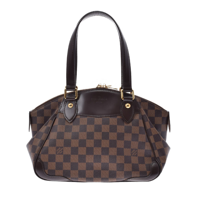 LOUIS VUITTON ルイヴィトン ダミエ ヴェローナPM ブラウン N41117 レディース ダミエキャンバス ハンドバッグ Aランク 中古 銀蔵