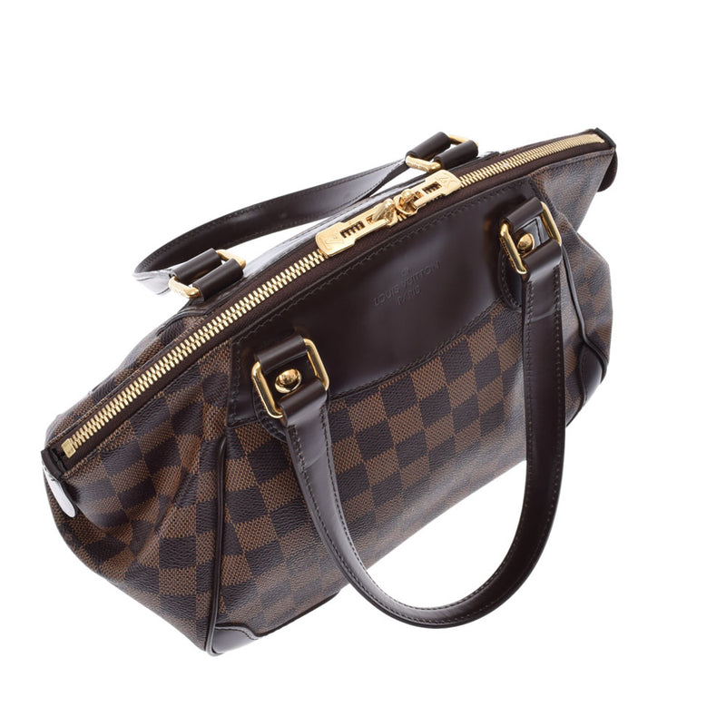 LOUIS VUITTON ルイヴィトン ダミエ ヴェローナPM ブラウン N41117 レディース ダミエキャンバス ハンドバッグ Aランク 中古 銀蔵