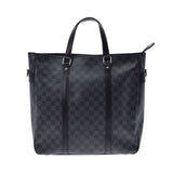 LOUIS VUITTON Louis Vuitton Damier Graphit Tadao 2WAY Bag Black N51192 Men's Damier Graphit Canvas Handbag AB Rank Used Ginzo