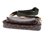 路易威顿路易斯·维顿（Louis Vuitton）Monogram Multi Pochette Accessova Khaki M444813女用式会标帆布肩袋AB等级二手Ginzo