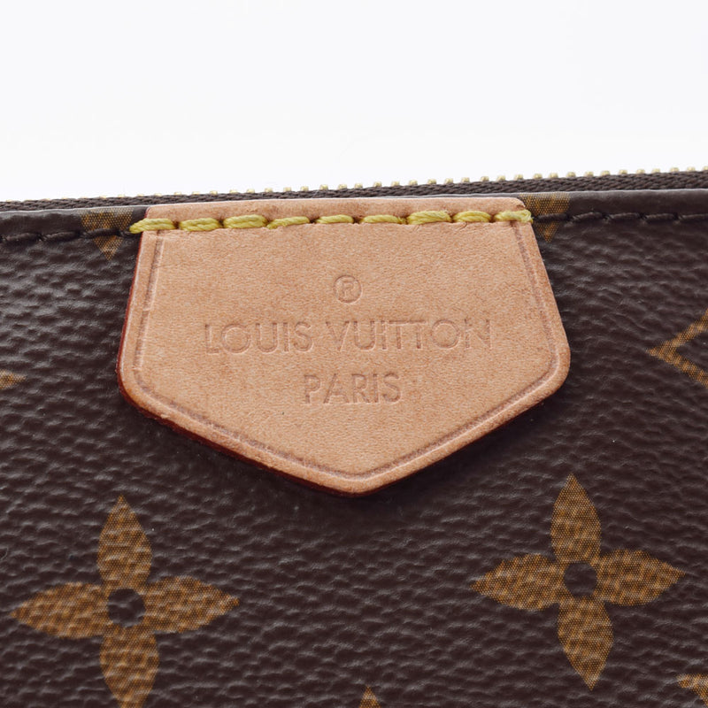 路易威顿路易斯·维顿（Louis Vuitton）Monogram Multi Pochette Accessova Khaki M444813女用式会标帆布肩袋AB等级二手Ginzo