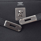 HERMES Hermes Hermes Kelly 32 Inner sewn black silver metal fittings □ R engraved (around 2014) Ladies Togo 2WAY Bag A Rank used Ginzo