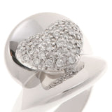 PONTE VECCHIO Ponte Vequio Diamond 0.27ct Heart 10.5 Ladies K18WG Ring / Ring A Rank Used Ginzo