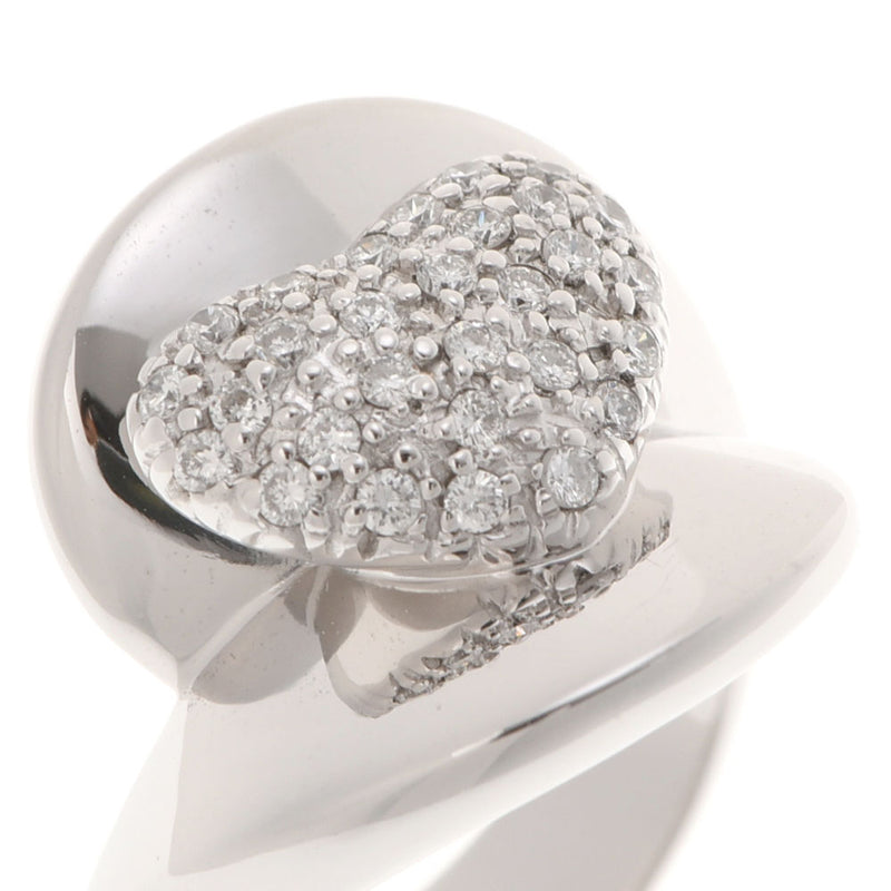 PONTE VECCHIO Ponte Vequio Diamond 0.27ct Heart 10.5 Ladies K18WG Ring / Ring A Rank Used Ginzo