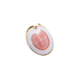 Other facial pattern shell ruby ​​1.50ct white/pink 11 ladies K18YG ring/ring A rank A ranked Ginzo